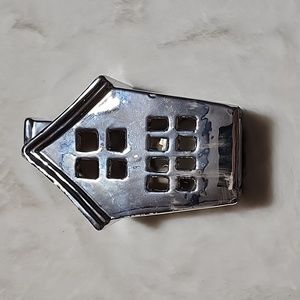 CERAMIC  SILVER COLOR  TEALIGHT CANDLE BURNER  HOUSE 🏠